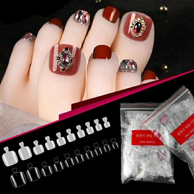 Toe Nail Tips (Pack Of 500 Pcs)