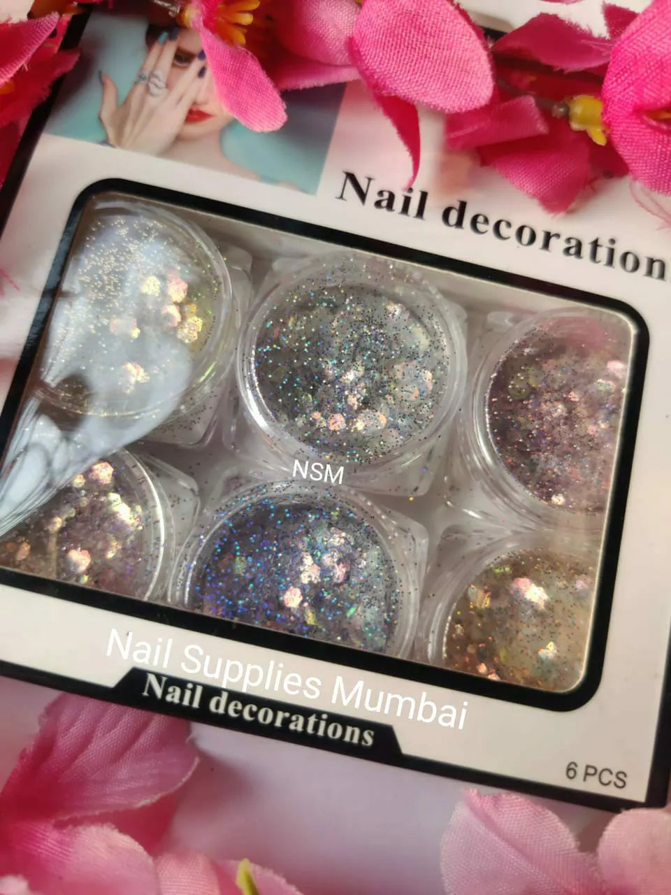 Aurora Glitter And Chunky Mylar Mix (Set Of 6 Colors)