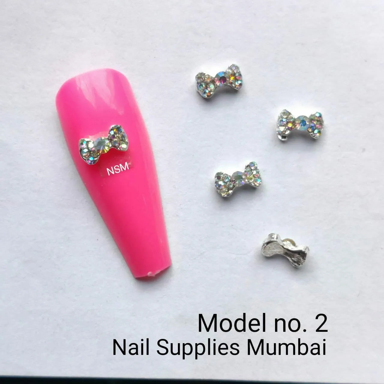 Bow Nail Charms Model No. 02 (2 Pc set)