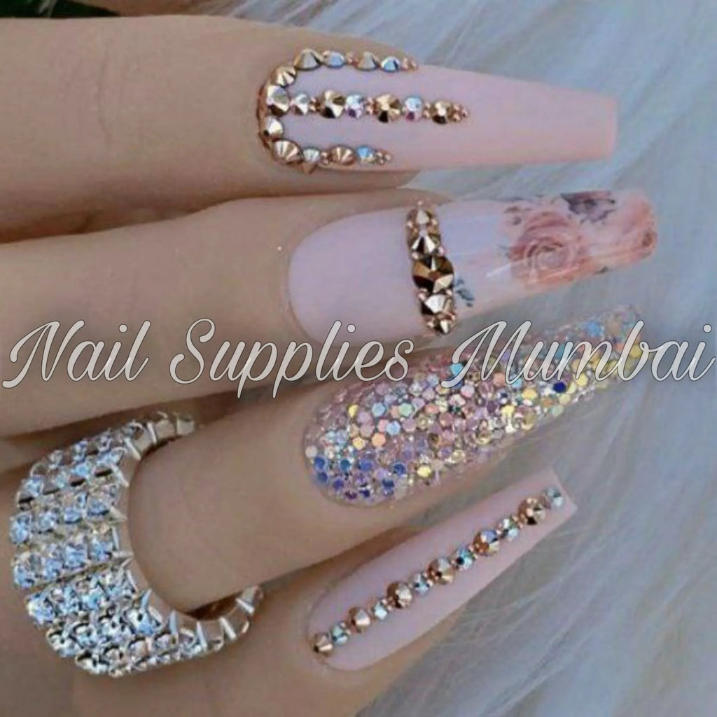Antique Gold Rhinestones Sheet