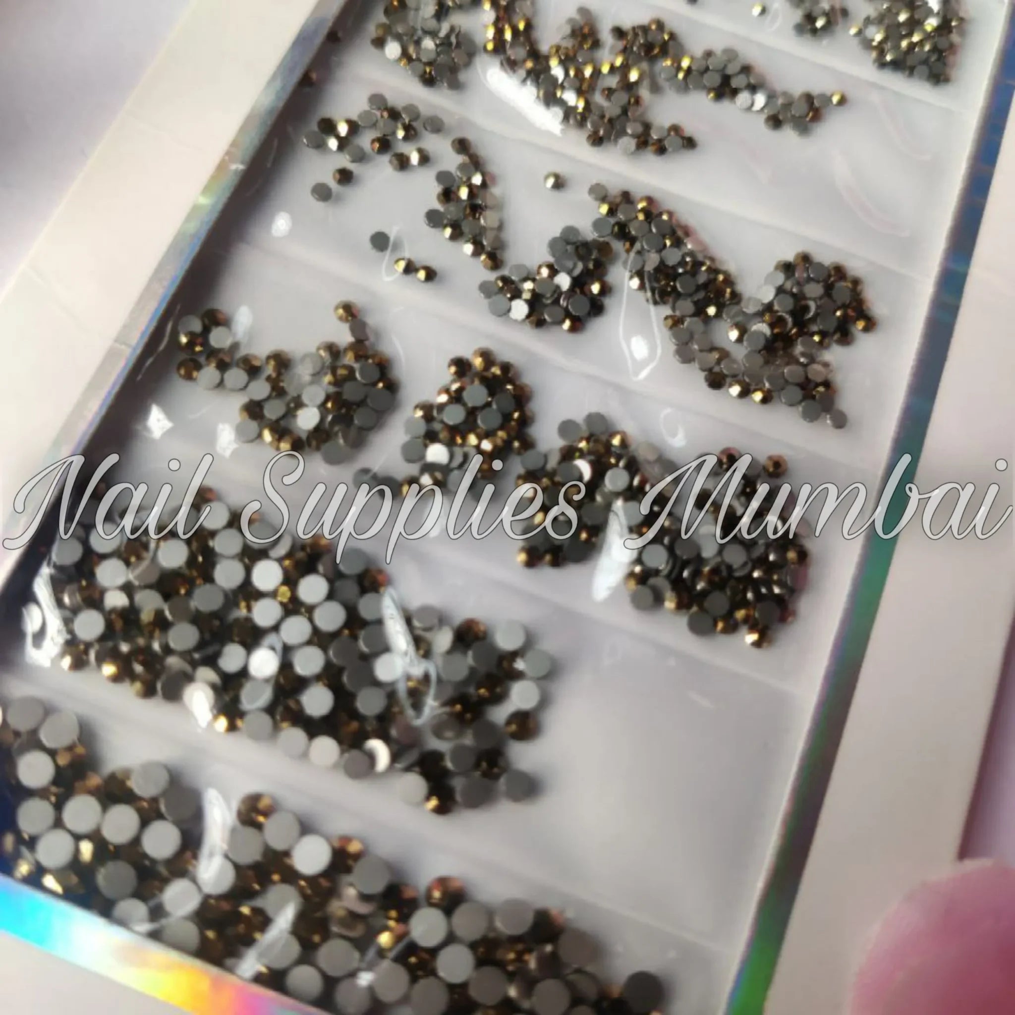 Antique Gold Rhinestones Sheet
