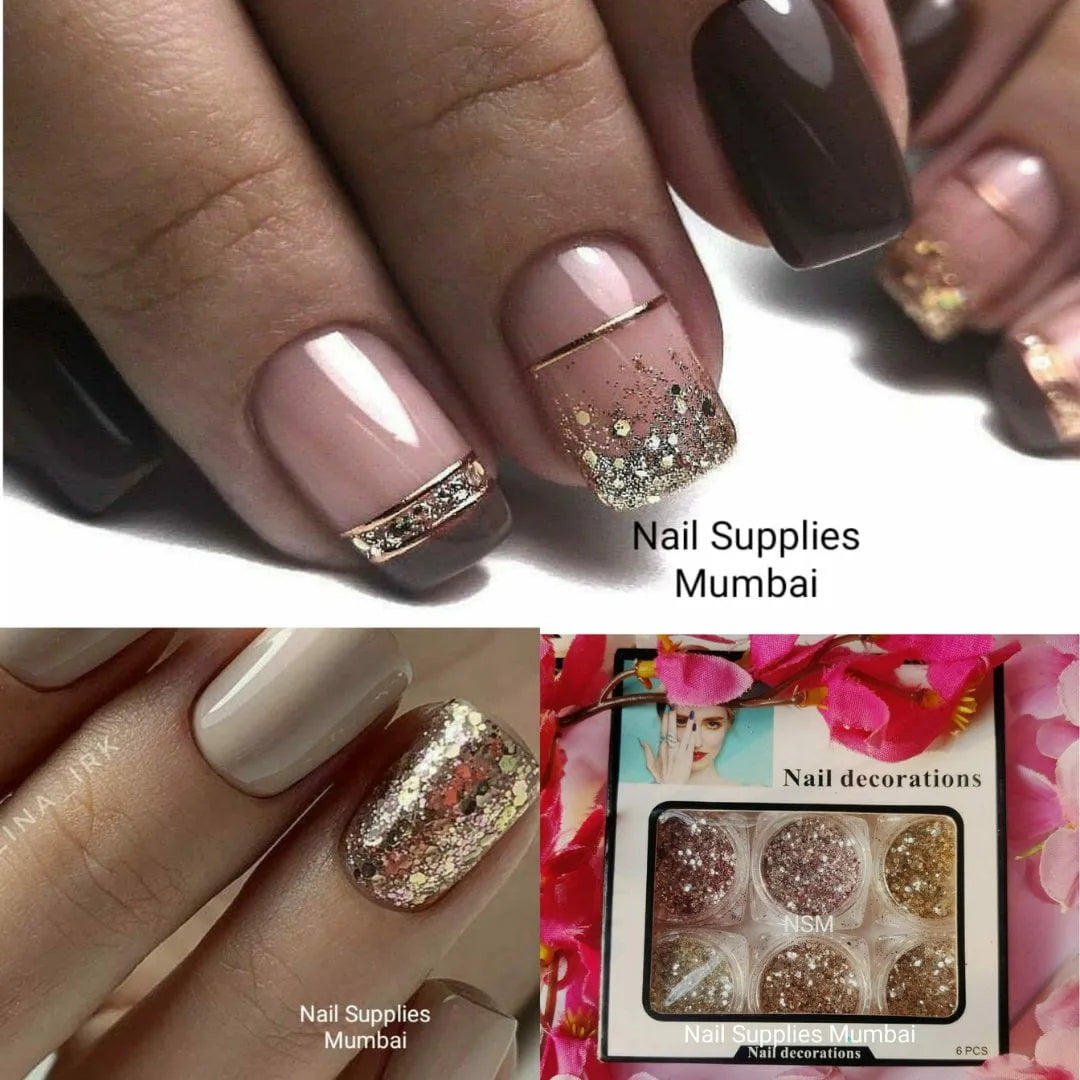 Glitter And Mylars Mix Hot Selling (Set of 6)