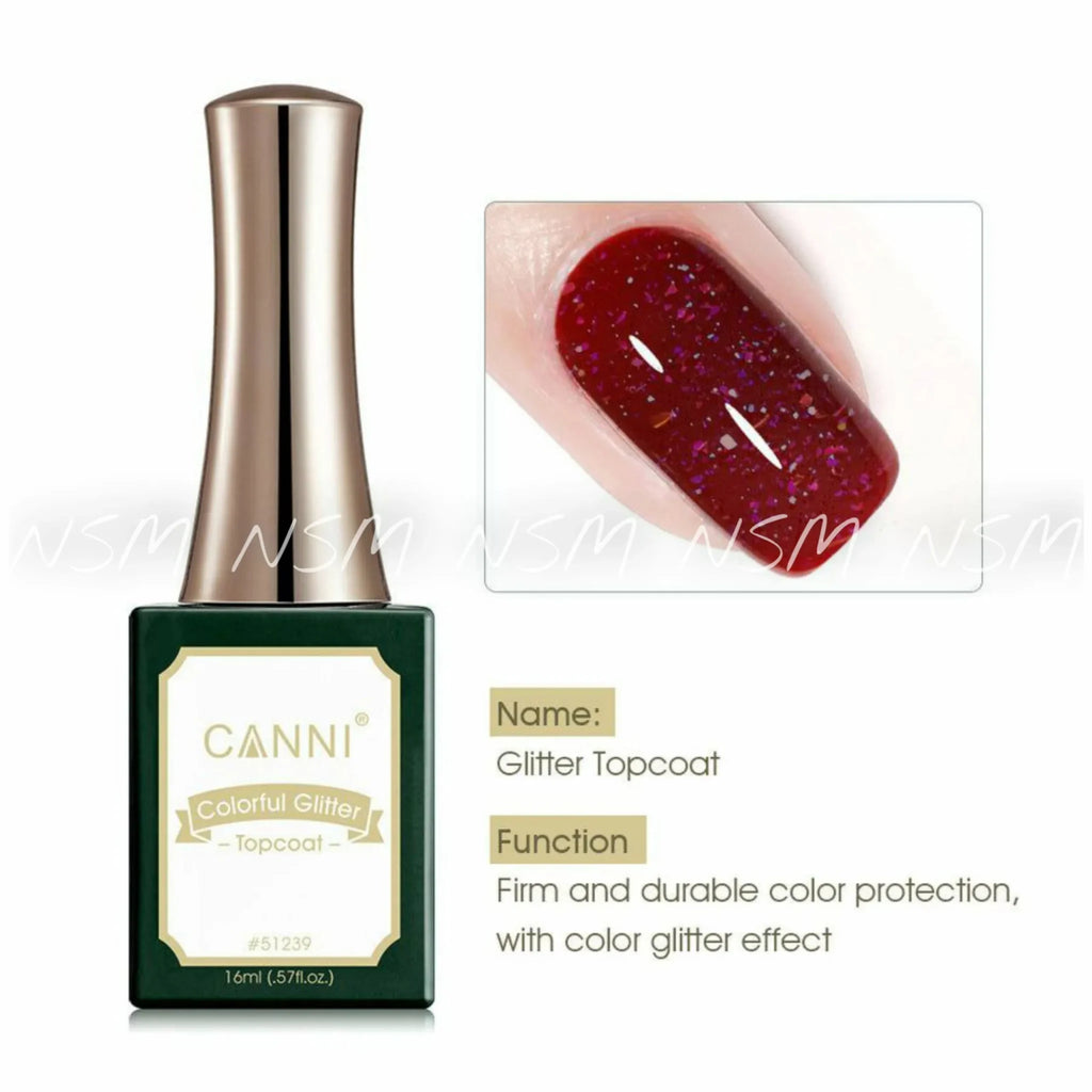 Canni Colorful Glitter Top Coat (16ml)