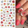 5D Flowers Stickers Sheet - K010
