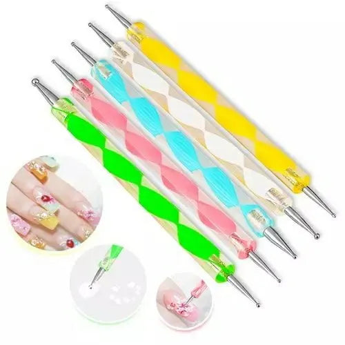 Nail Art Dotting Tools (Set Of 5)