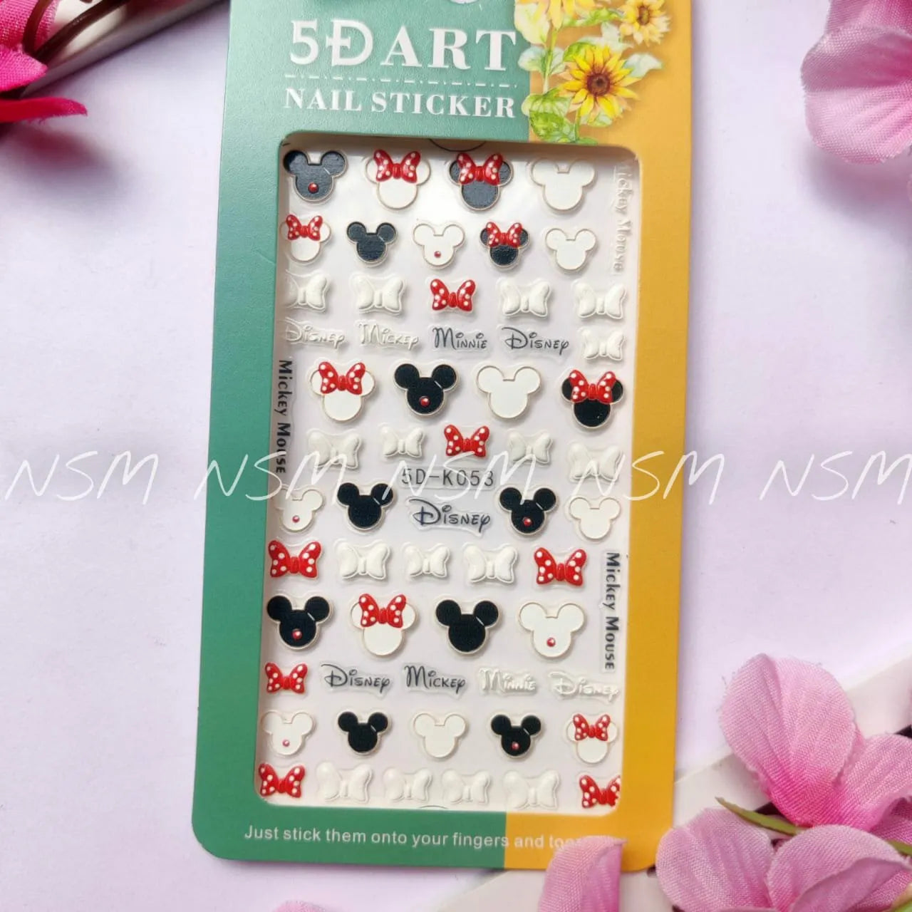 Mickey And Minnie 5D Stickers Sheet