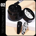 Born Pretty Black Painting Gel Pot (5ml)