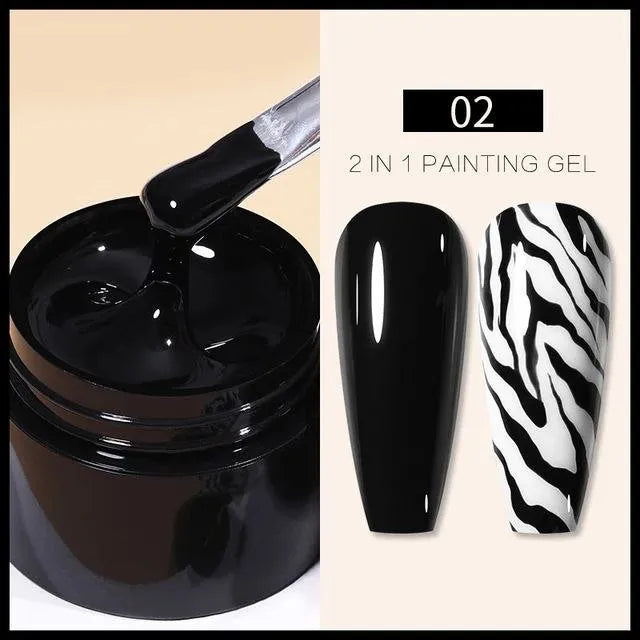 Born Pretty Black Painting Gel Pot (5ml)