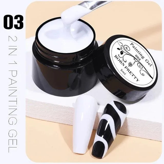 Born Pretty White Painting Gel Pot (5ml)