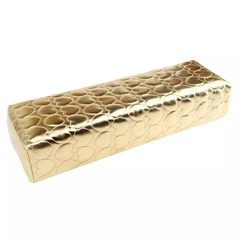 Gold Rectangle Nail Art Hand Rest