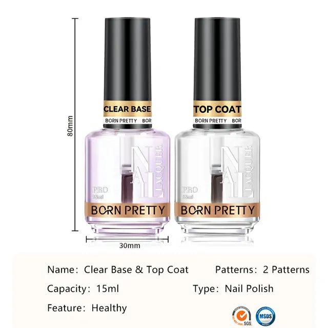 Born Pretty Air Dry Nail Polish Top Coat (15ml)