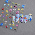 3D Beach Themed Nail Stickers (MO-320)
