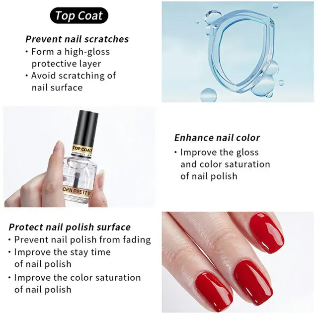 Born Pretty Air Dry Nail Polish Top Coat (15ml)