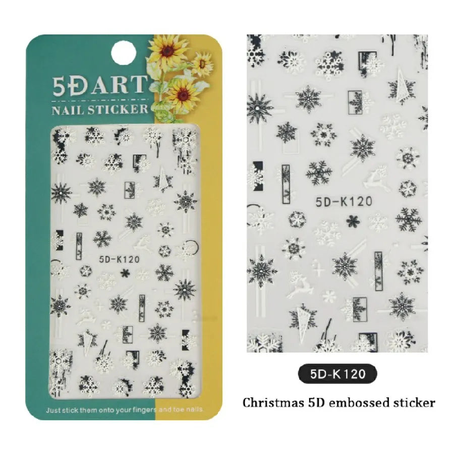Christmas Themed 5D Sticker Sheets (5D-K120)