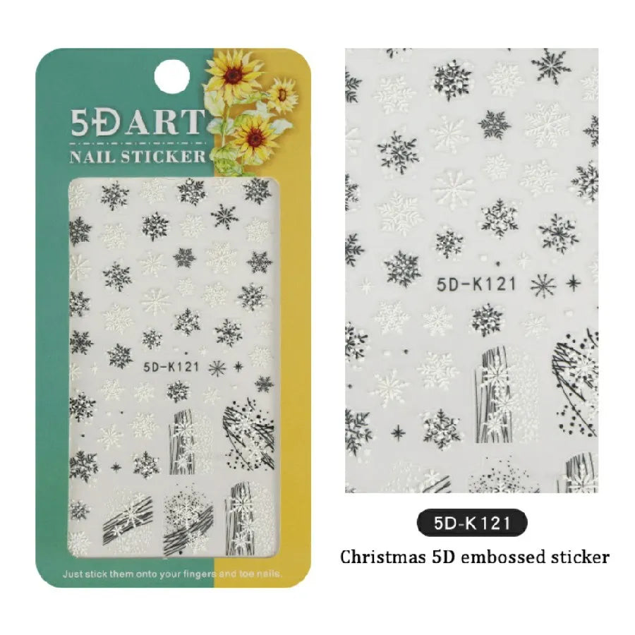 Christmas Themed 5D Sticker Sheets (5D-K121)