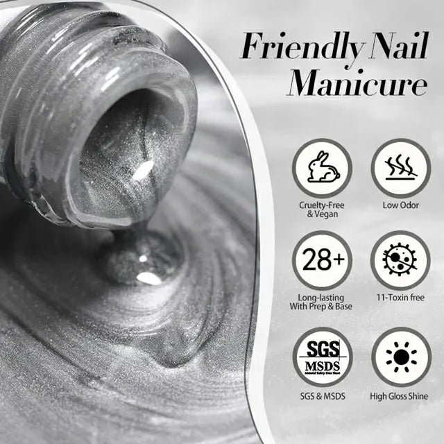 Born Pretty Autumn Water Light Cat Magnetic Gel Polish Smoky Aash MY78 (10ml)