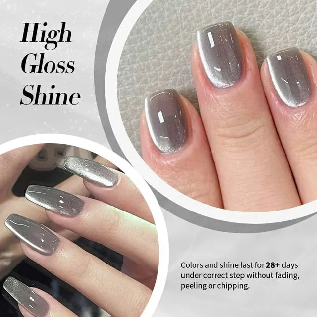 Born Pretty Autumn Water Light Cat Magnetic Gel Polish Smoky Aash MY78 (10ml)