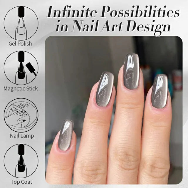 Born Pretty Autumn Water Light Cat Magnetic Gel Polish Smoky Aash MY78 (10ml)