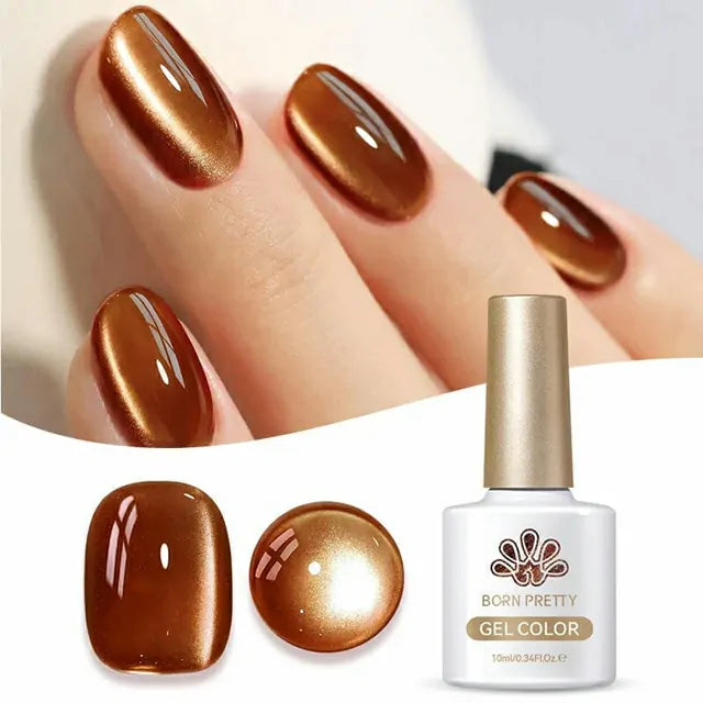 Born Pretty Autumn Water Light Cat Magnetic Gel Polish Caramel MY79 (10ml)