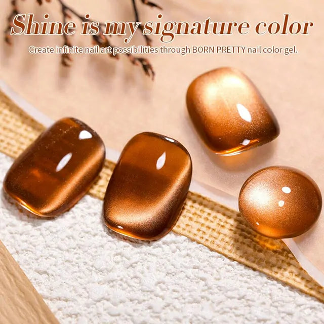 Born Pretty Autumn Water Light Cat Magnetic Gel Polish Caramel MY79 (10ml)
