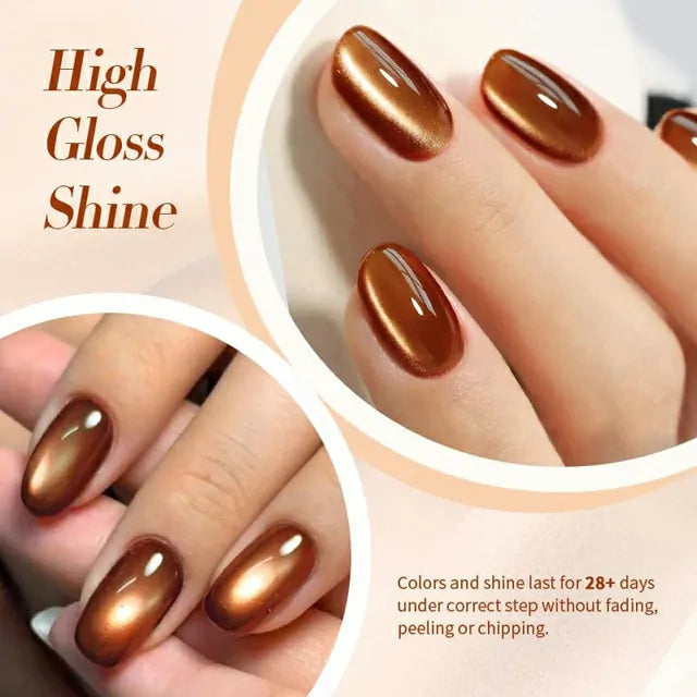 Born Pretty Autumn Water Light Cat Magnetic Gel Polish Caramel MY79 (10ml)