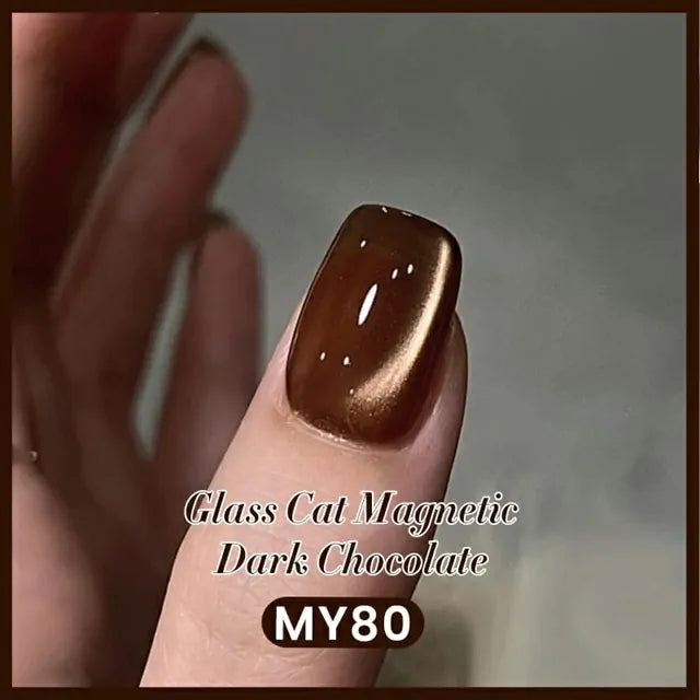 Born Pretty Autumn Water Light Cat Magnetic Gel Polish Dark Chocolate MY80 (10ml)