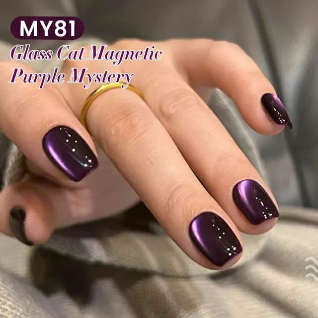 Born Pretty Autumn Water Light Cat Magnetic Gel Polish Purple Mystery MY81 (10ml)
