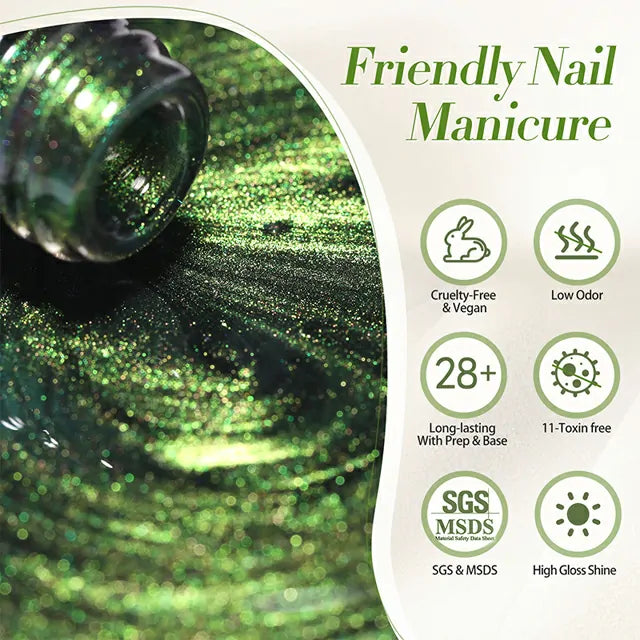 Born Pretty 9D Cat Magnetic Gel Nail Polish - Wormhole MY34 (10ml)