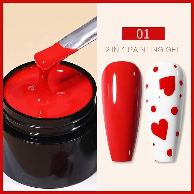 Born Pretty Red Painting Gel Pot (5ml)