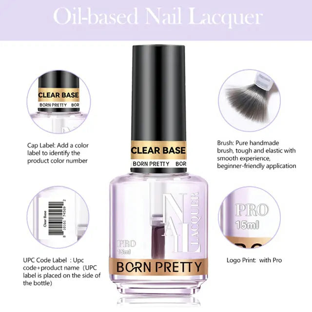 Born Pretty Air Dry Nail Polish Top Coat (15ml)