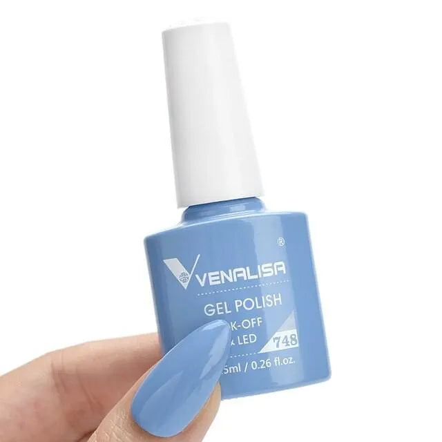 Venalisa Gel Polish Shade No. 748 - Sky Blue Color (7.5ml)