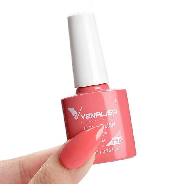 Venalisa Gel Polish Shade No. 755 - Coral Color (7.5ml)
