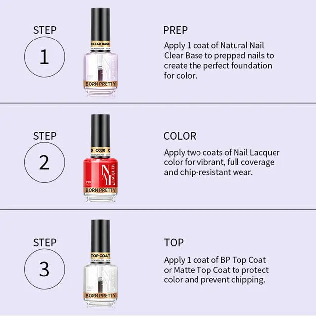 Born Pretty Air Dry Nail Polish Top Coat (15ml)