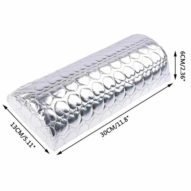 Silver Semi Circle Nail Art Hand Rest