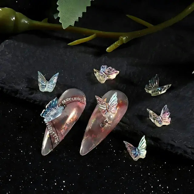 AB Aurora Butterfly Nail Charms (Pack Of 50)