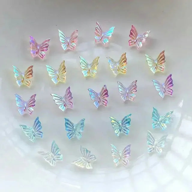 AB Aurora Butterfly Nail Charms (Pack Of 50)