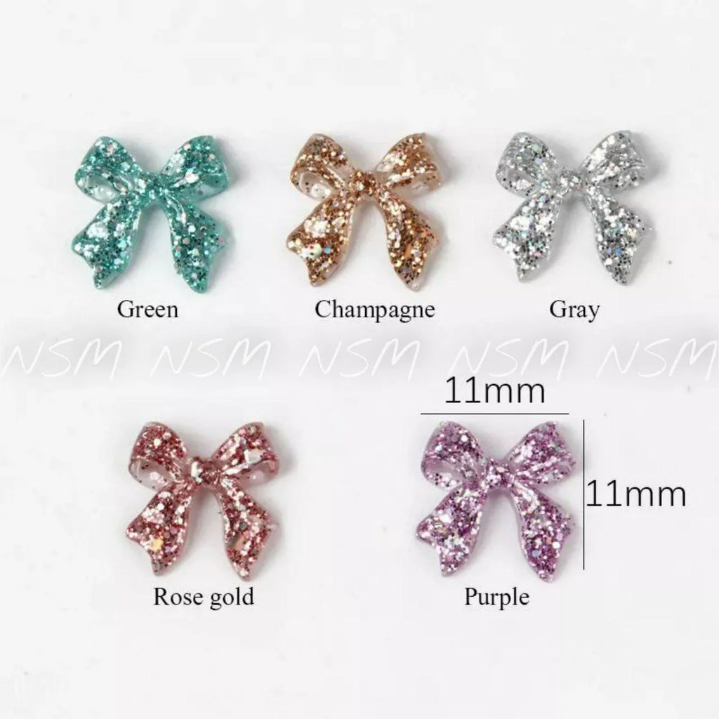 Aurora Rhinestones Glitter Bows And Rivets Mix Grid