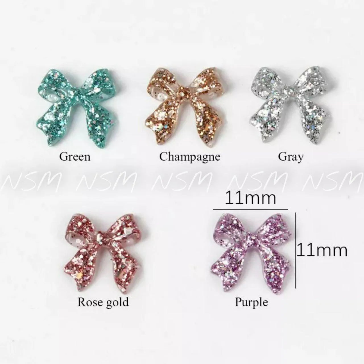 Aurora Rhinestones Glitter Bows And Rivets Mix Grid