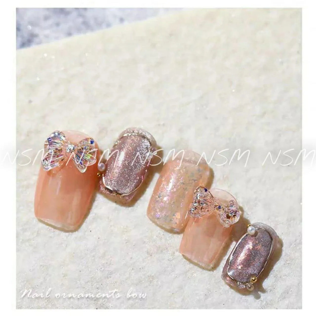 Aurora Rhinestones Glitter Bows And Rivets Mix Grid