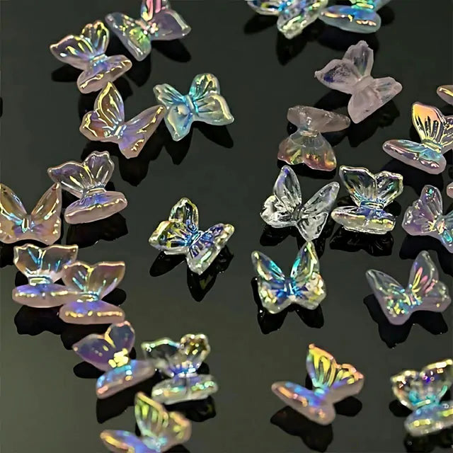 AB Aurora Butterfly Nail Charms (Pack Of 30)
