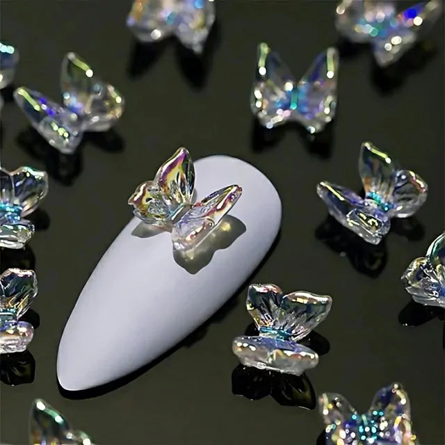 AB Aurora Butterfly Nail Charms (Pack Of 30)