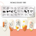 Abstract Lady Face Stamping Plate By Nicole Diary (S03)