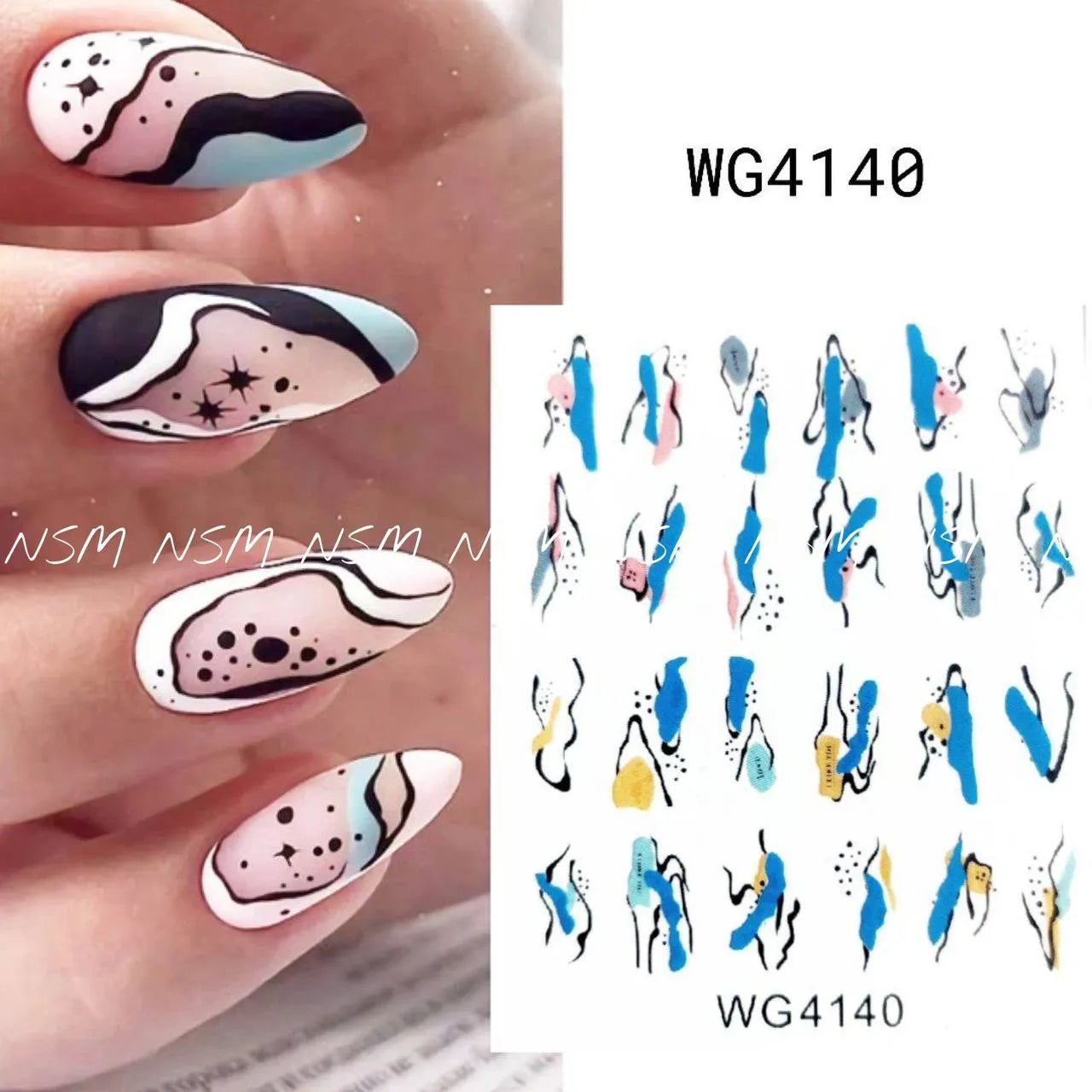 Abstract Water Decal Sticker Sheets (WG4140)