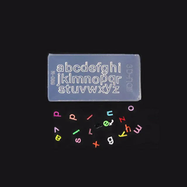 Alphabet Silicone Nail Art Mold