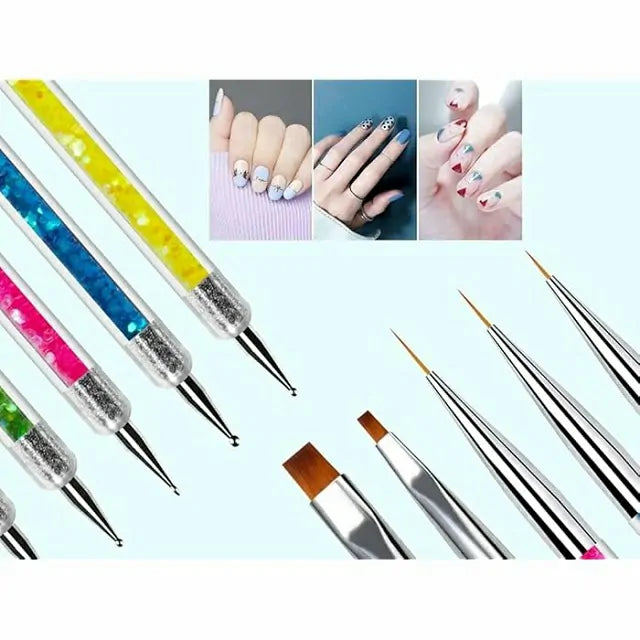 Art Brush And Dotting Tool 5 Pcs (2 In 1)