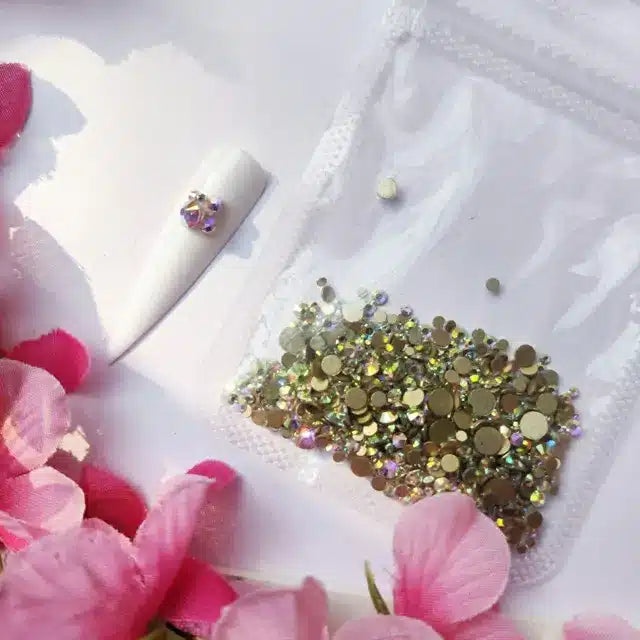 Aurora Ab Mix Sized Rhinestones Pack