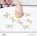 Aurora Bow Nail Charms Model No. #01 (Pack of 10 Pcs)