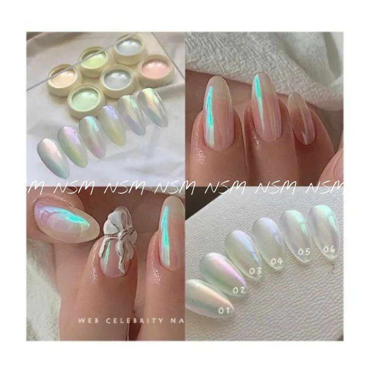 Aurora Chrome Powder (Set Of 6)
