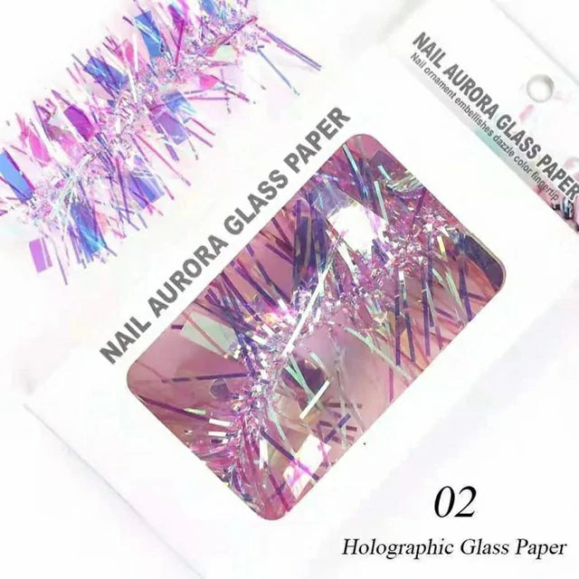 Aurora Effect Shattered Glass Paper