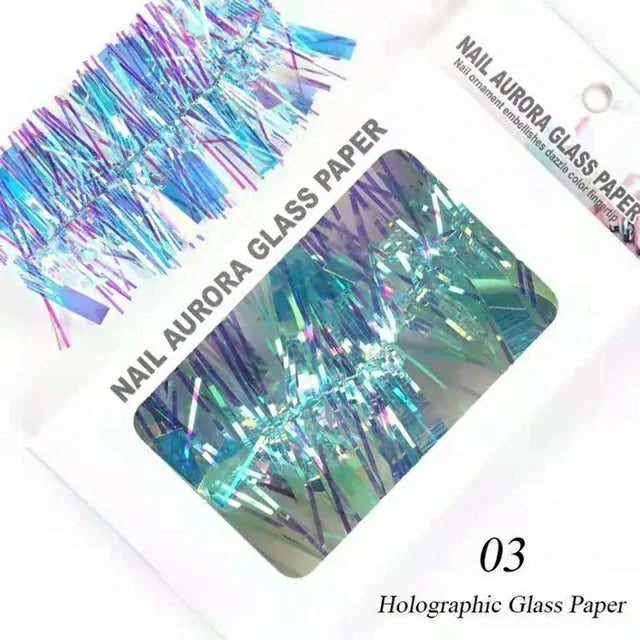 Aurora Effect Shattered Glass Paper